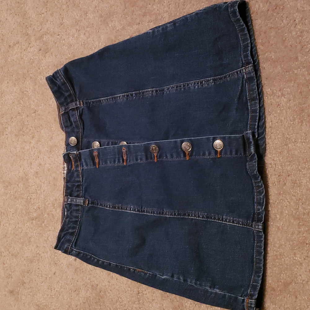 Hot Kiss Skyler Skirt; Denim